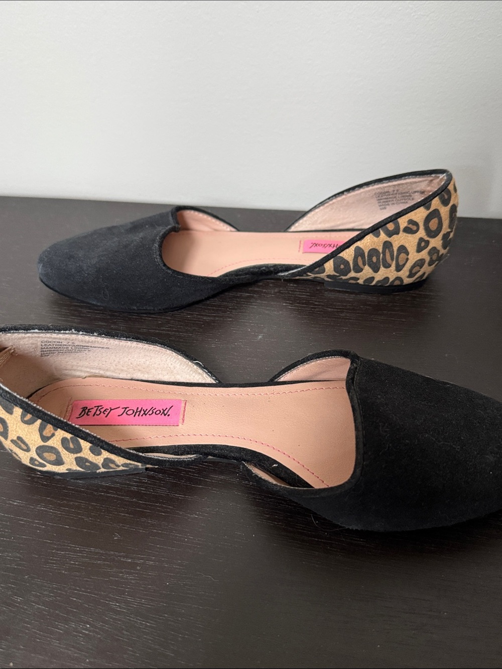 Betsey Johnson Flats with Leopard Heel - Picture 6 of 8